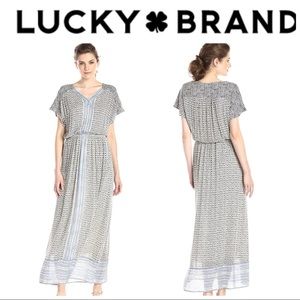 Lucky Brand Women's Turkish Scarf Maxi Dress SZ XS